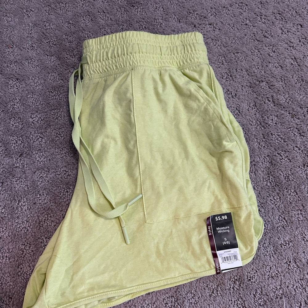 Lime Green Athletic Shorts